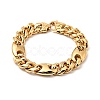 Ion Plating(IP) 304 Stainless Steel Coffee Bean Link Chain Bracelet for Men Women BJEW-E009-19G-02-1