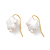 Star Natural Pearl Dangle Earrings for Women EJEW-E303-11G-1