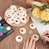 50Pcs Wood Pendants WOOD-GA0001-46-3