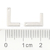 Tarnish Resistant 304 Stainless Steel Letter Charms STAS-O072-L-3
