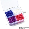 72G 4 Styles Glass Seed Beads SEED-YW0002-77D-2