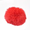 Handmade Faux Rabbit Fur Pom Pom Ball Covered Pendants WOVE-F020-A17-1