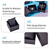 Square Paper Jewelry Bracelet Gift Boxes CON-TAC0010-91H-5