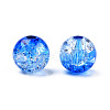 Transparent Crackle Acrylic Beads CACR-N002-21-4