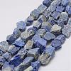 Raw Rough Natural Lapis Lazuli Beads Strands G-E343-13-1
