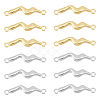 32Pcs 2 Colors Rack Plating Alloy Connector Charms FIND-UN0001-98-1