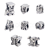 Unicraftale 8Pcs 8 Style 304 Stainless Steel European Beads STAS-UN0040-31-1