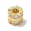 Brass Glass Rhinestone Beads KK-B098-03G-02-1