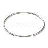 Non-Tarnish 304 Stainless Steel Simple Plain Bangle for Women High Polished BJEW-F461-01B-P-1