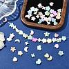 60Pcs 6 Styles Macaron Color Natural Shell Dyed Beads BSHE-CJ0001-13-6