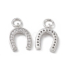 Brass Micro Pave Cubic Zirconia Charms KK-E068-VB277-1