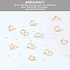 Brass Stud Earring Findings FIND-BC0003-69-4