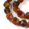 Dyed Natural White Jade Beads Strands G-T139-8mm-45H-4