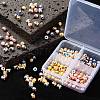 200Pcs 4 Colors Alloy Enamel Beads ENAM-LS0001-82-5