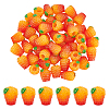 Resin Orange Display Decorations DJEW-ME0001-03B-1