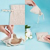 Polycotton(Polyester Cotton) Packing Pouches Drawstring Bags X-ABAG-T004-10x14-01-6