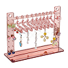 Coat Hanger Removable Acrylic Earring Displays EDIS-WH0041-02A-02-7