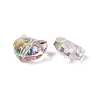 100Pcs Electroplate Glass Beads EGLA-P060-01B-HR02-2