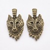 Tibetan Style Alloy Pendants X-TIBEP-WH0001-01AB-NF-2