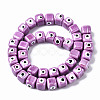 Handmade Porcelain Ceramic Beads Strands PORC-T006-01F-2