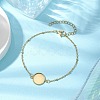304 Stainless Steel Round Cabochon Setting Bracelets BJEW-JB11091-01-2