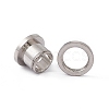 Non-Tarnish 304 Stainless Steel Ear Plugs Gauges EJEW-G317-01I-P-3