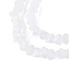 Frosted Transparent Glass Beads Strands GLAA-N054-4mm-01-3