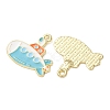 Ocean Alloy Enamel Pendants ENAM-B041-01R-3