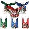 60Pcs 3 Colors Christmas Theme Rabbit Shaped Candy Plastic Bags ABAG-FS0001-05-1