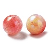 Two Tone Opaque Acrylic Beads SACR-P024-01A-W14-2