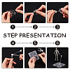 Plastic Model Assembled Action Figure Display Holders ODIS-WH0038-10-3