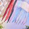 10 Pairs Polyester Lace Shoelaces AJEW-TA0003-14E-4