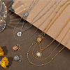 2Pcs 2 Colors Brass Box Clasps KK-BBC0020-82-3