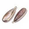 Natural Freshwater Shell Pendants X-SHEL-R047-03D-2