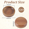Wood Flat Round Jewely Display Tray ODIS-WH20003-05A-2