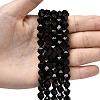 Natural Black Onyx  Beads Strands G-Z119-A04-02-2