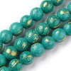 Natural Mashan Jade Beads Strands G-F670-A01-6mm-2