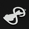 Non-Tarnish 201 Stainless Steel Pendants STAS-R111-JA681-2