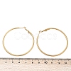 201 Stainless Steel Hoop Earrings EJEW-F188-24G-C-3
