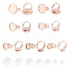 14Pcs Flat Round Adjustable 304 Stainless Steel Finger Rings Components DIY-UN0002-75-1
