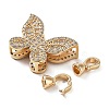 Brass Flod Over Clasps KK-Q785-16G-2