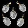 Natural Quartz Crystal Pendants G-E603-03G-05-2