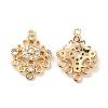 Brass Micro Pave Cubic Zirconia Chandelier Compomnent Links KK-F860-35G-1