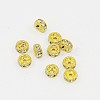 Brass Rhinestone Spacer Beads X-RB-A014-Z5mm-01G-NF-1