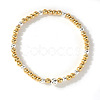 Brass Round Beads Stretch Bracelets for Women HH7054-4-1