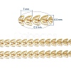 Brass Handmade Cobs Chains X-CHC-G006-14G-3