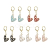 Alloy Enamel Heart Dangle Leverback Earrings EJEW-JE05449-1