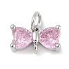 Rack Plating Brass Micro Pave Cubic Zirconia Links KK-Q028-14P-1