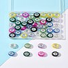 48Pcs 8 Colors Handmade Glass European Beads GLAA-FS0002-14-9