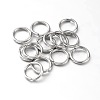 Eco-Friendly PVD Vacuum Plating & Long-Lasting Plated Brass Open Jump Rings KK-E663-4mm-P-1